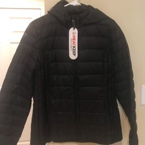 Black Heat Keep Packable Jacket